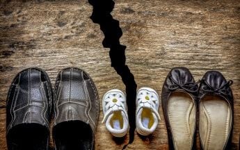 Family Shoes Split Apart